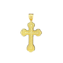 Load image into Gallery viewer, 10KT Gold Ornate Cross Pendant - 5.14g
