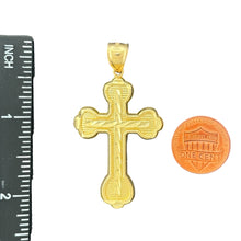 Load image into Gallery viewer, 10KT Gold Ornate Cross Pendant - 5.14g
