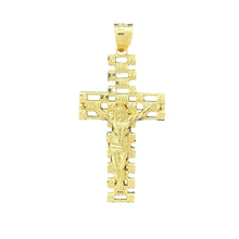 Load image into Gallery viewer, 10KT Gold Crucifix Pendant with Openwork Design - 2.92g
