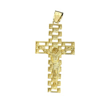 Load image into Gallery viewer, 10KT Gold Crucifix Pendant with Openwork Design - 2.92g
