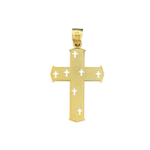 Load image into Gallery viewer, 10KT Gold Cross Pendant with Cutout Design - 1.26g
