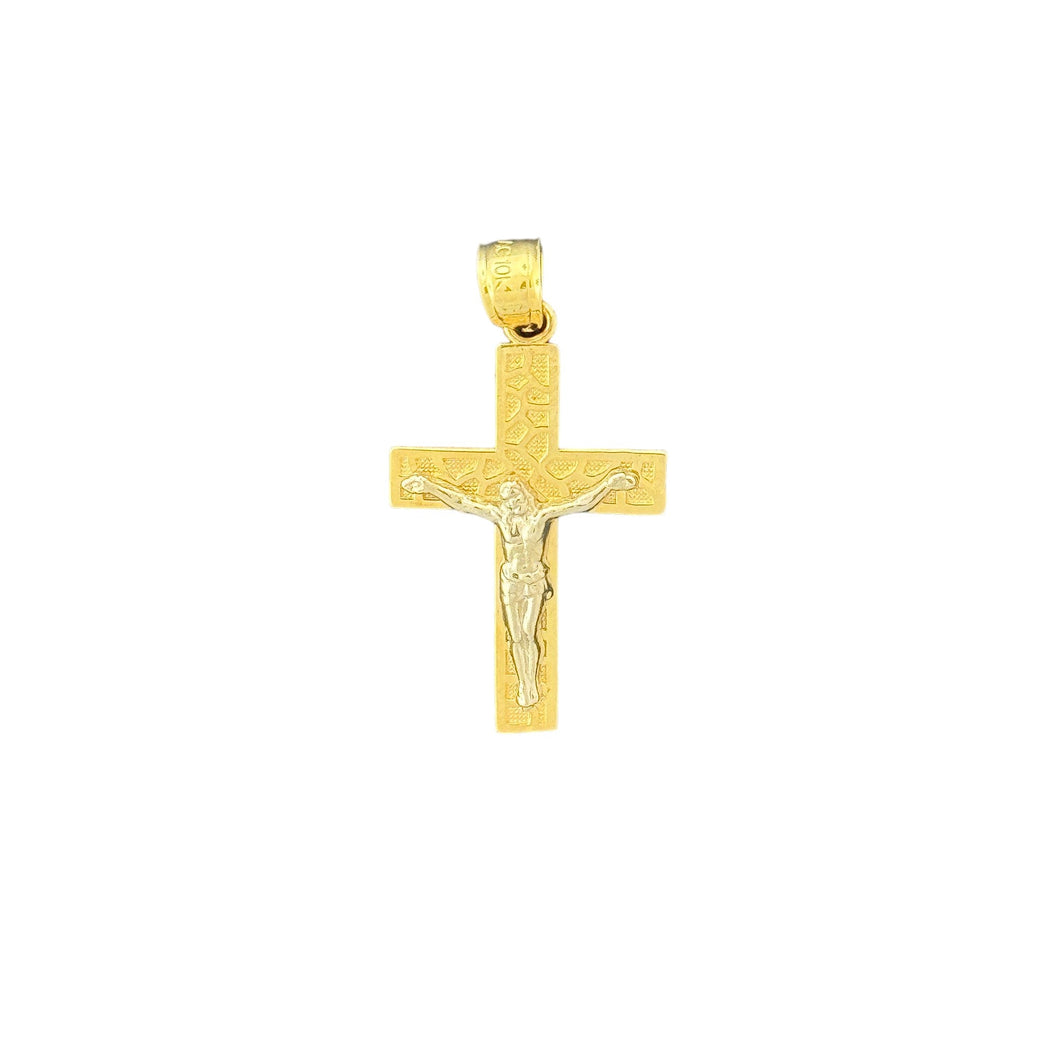 10KT Gold Crucifix Pendant with Detailed Corpus - 1.69g