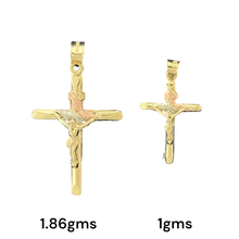 Load image into Gallery viewer, 10KT Gold Crucifix Pendants - 1.86g, 1g
