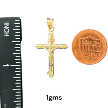 Load image into Gallery viewer, 10KT Gold Crucifix Pendants - 1.86g, 1g
