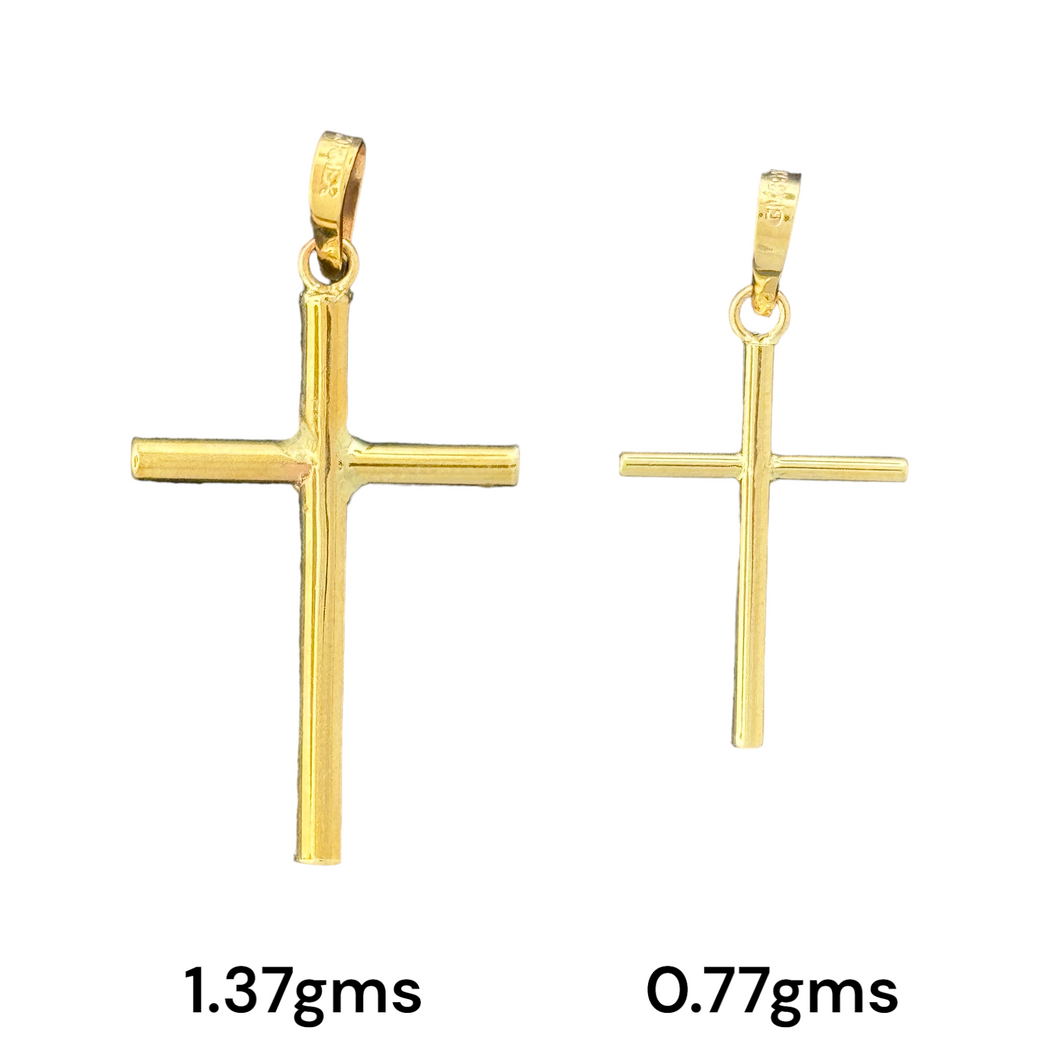 10KT Gold Cross Pendants - 1.37g & 0.77g