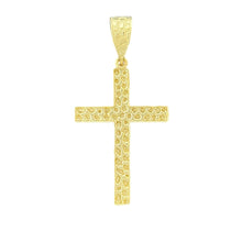 Load image into Gallery viewer, 10KT Gold Nugget Cross Pendant - 3.45g
