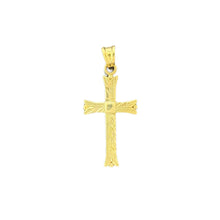 Load image into Gallery viewer, 10KT Gold Engraved Cross Pendant 1.16g
