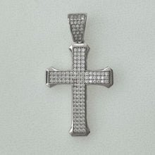 Load image into Gallery viewer, Sterling Silver CZ Cross Pendant
