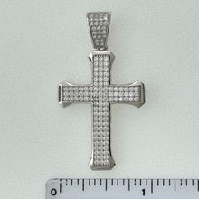 Load image into Gallery viewer, Sterling Silver CZ Cross Pendant
