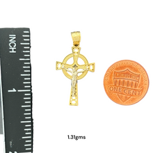 Load image into Gallery viewer, 10KT Gold Crucifix Pendants - 1.31g and 1g
