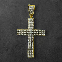 Load image into Gallery viewer, Sterling Silver CZ Cross Pendant
