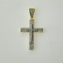 Load image into Gallery viewer, Sterling Silver CZ Cross Pendant
