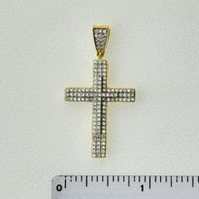 Load image into Gallery viewer, Sterling Silver CZ Cross Pendant
