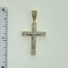 Load image into Gallery viewer, Sterling Silver CZ Cross Pendant
