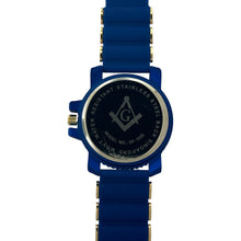 Load image into Gallery viewer, Captain Bling Masonic Silicone Watch - Blue
