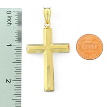 Load image into Gallery viewer, 10KT Yellow Gold Polished Cross Pendant
