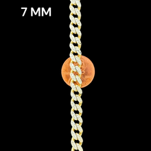 Load image into Gallery viewer, 10KT Gold Monaco Cuban Pave Necklaces
