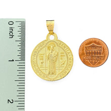 Load image into Gallery viewer, 10KT Yellow Gold Saint Benedict Medal Pendant
