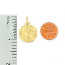 Load image into Gallery viewer, 10KT Yellow Gold Saint Benedict Medal Pendant
