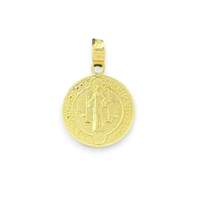 Load image into Gallery viewer, 10KT Yellow Gold Saint Benedict Medal Pendant
