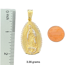 Load image into Gallery viewer, 10KT Two Tone Gold Virgin Mary Pendant
