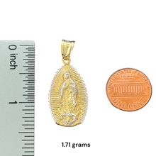 Load image into Gallery viewer, 10KT Two Tone Gold Virgin Mary Pendant
