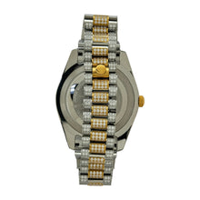Load image into Gallery viewer, Captain Bling Men&#39;s Dual Tone Stainless Steel | Busted Iced Out Watch | CNC Setting
