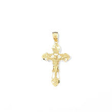 Load image into Gallery viewer, 10KT Yellow Gold Ornate Crucifix Pendant
