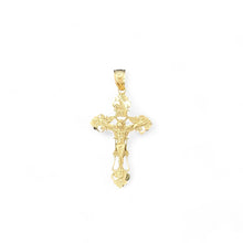 Load image into Gallery viewer, 10KT Yellow Gold Ornate Crucifix Pendant
