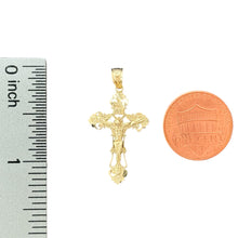 Load image into Gallery viewer, 10KT Yellow Gold Ornate Crucifix Pendant
