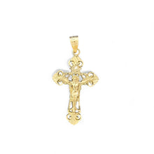 Load image into Gallery viewer, 10KT Yellow Gold Detailed Crucifix Pendant
