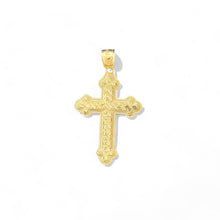 Load image into Gallery viewer, 10KT Yellow Gold Ornate Cross Pendant
