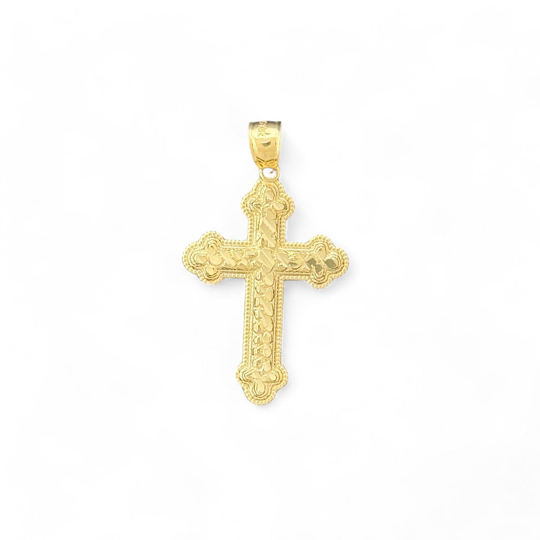 10KT Yellow Gold Ornate Cross Pendant