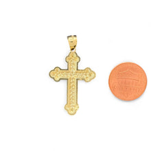 Load image into Gallery viewer, 10KT Yellow Gold Ornate Cross Pendant
