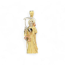 Load image into Gallery viewer, 10KT Yellow Gold Santa Muerte Tri-Color Pendant - 8.71g
