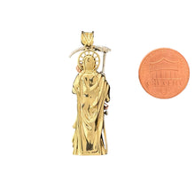 Load image into Gallery viewer, 10KT Yellow Gold Santa Muerte Tri-Color Pendant - 8.71g
