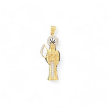 Load image into Gallery viewer, 10KT Yellow Gold Santa Muerte Pendant with Sparkling Details - 2.06g
