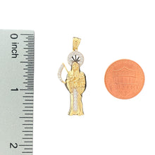 Load image into Gallery viewer, 10KT Yellow Gold Santa Muerte Pendant with Sparkling Details - 2.06g
