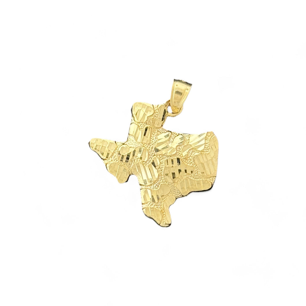 10KT Yellow Gold Texas State Pendant 2.46g