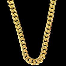 Load image into Gallery viewer, 14KT Miami Cuban Necklace 9mm, Yellow Gold, Diamond-Cut, Box Lock

