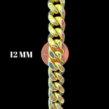 Load image into Gallery viewer, 14KT Miami Cuban Necklace 9mm, Yellow Gold, Diamond-Cut, Box Lock
