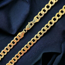 Load image into Gallery viewer, 10KT Hollow Cuban Necklace 7mm, 150 Gauge Real Yellow Gold
