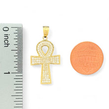 Load image into Gallery viewer, 10KT Gold Ankh Cross Pendant
