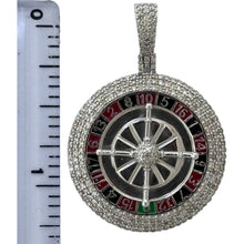 Load image into Gallery viewer, 10KT Gold Men&#39;s Compass Pendant with Genuine SI Diamonds
