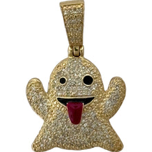 Load image into Gallery viewer, 10KT Gold Men&#39;s Emoji Pendant with Genuine SI Diamonds
