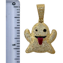 Load image into Gallery viewer, 10KT Gold Men&#39;s Emoji Pendant with Genuine SI Diamonds
