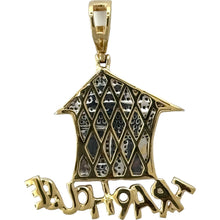 Load image into Gallery viewer, 10KT Gold Men&#39;s Trap House Pendant with Genuine SI Diamonds
