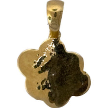 Load image into Gallery viewer, 10KT Gold Paw Print Pendant with Genuine SI Diamonds
