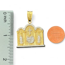 Load image into Gallery viewer, 10KT Two Tone Gold Virgin Marry, Jesus &amp; Baptism Pendant - 4.2 Grm
