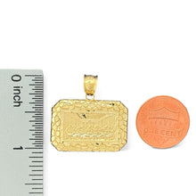 Load image into Gallery viewer, 10KT Gold Last Supper Nugget Frame Pendant - 2.6 Grm
